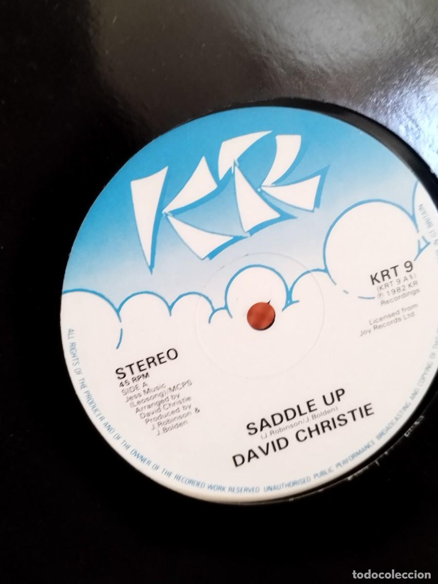 Discos de vinilo: David Christie &ndash; Saddle Up. single 12&rdquo; - Foto 3