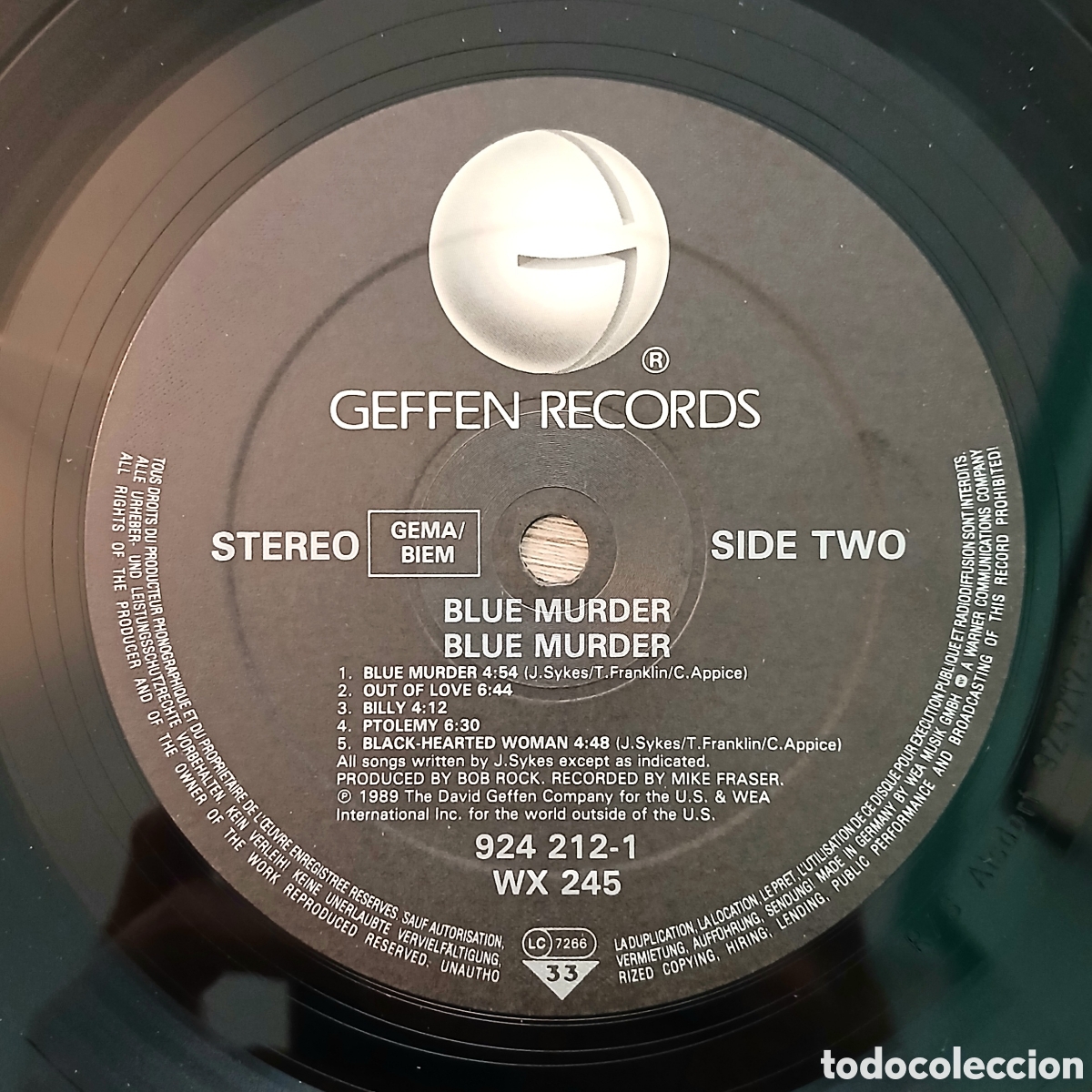 Discos de vinilo: Disco de vinilo BLUE MURDER 1989 - Foto 9