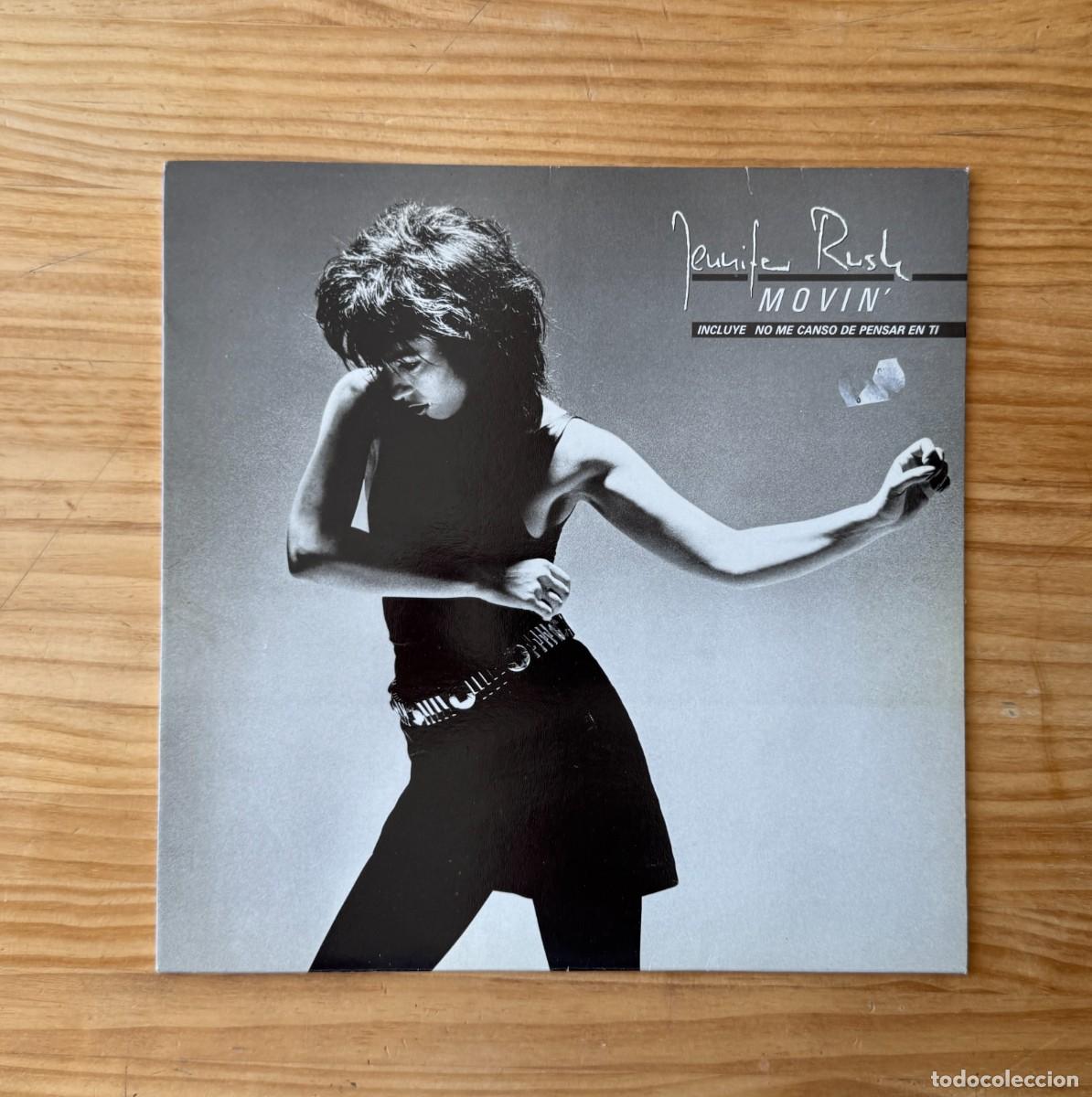Discos de vinilo: Jennifer Rush &ndash; Movin. Spain 1986