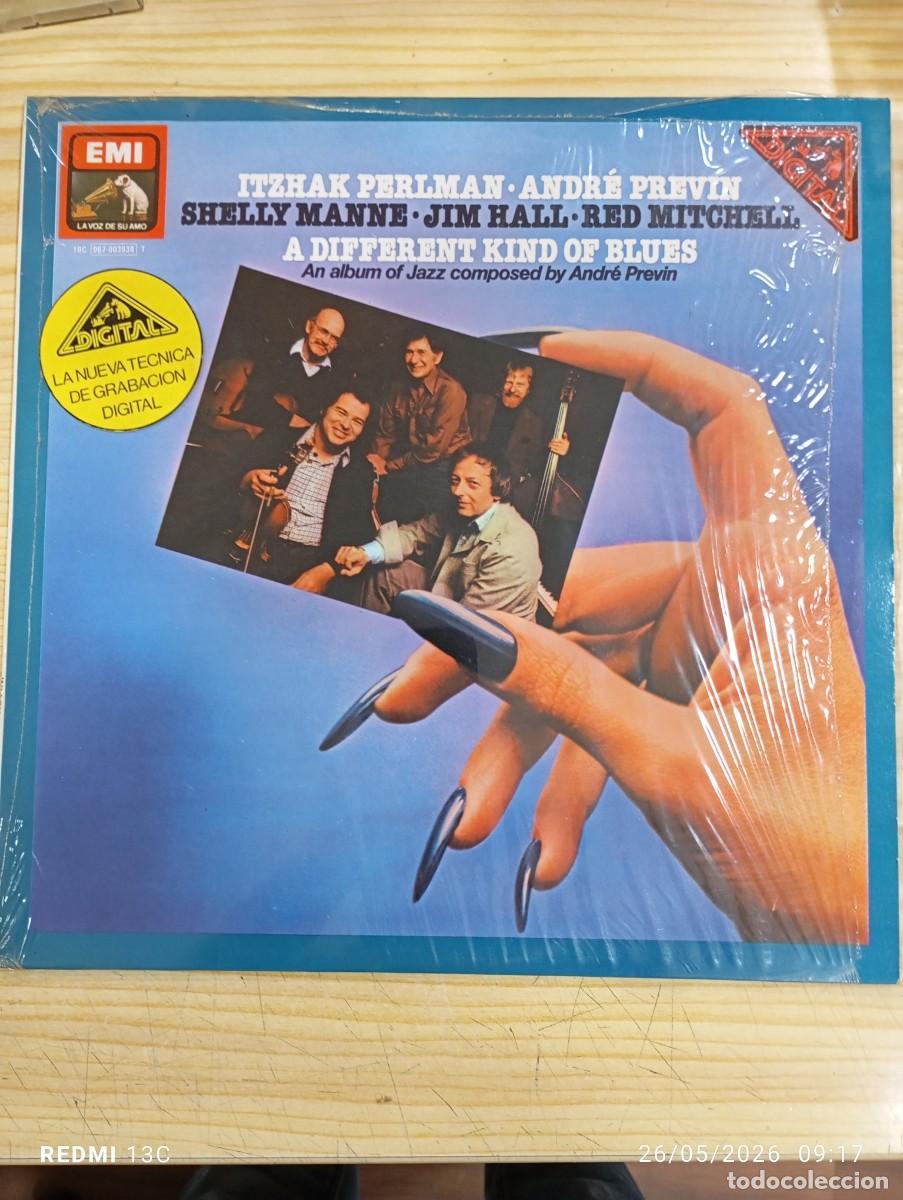 Discos de vinilo: Itzhak Perlman &middot; Andr&eacute; Previn &middot; Shelly Manne &middot; Jim Hall &middot; Red Mitchell &lrm;&ndash; A Different Kind Of Blues