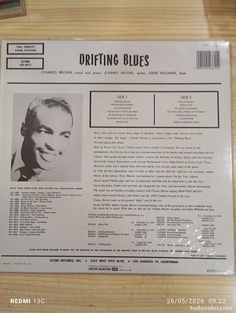 Discos de vinilo: LP - Charles Brown - Drifting Blues - Foto 2