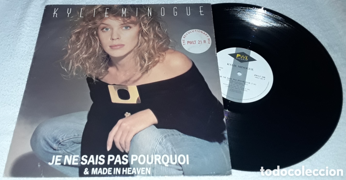 Discos de vinilo: MAXI - KYLIE MINOGUE - JE NE SAIS PAS POURQUOI & MADE IN HEAVEN - MADE IN UK