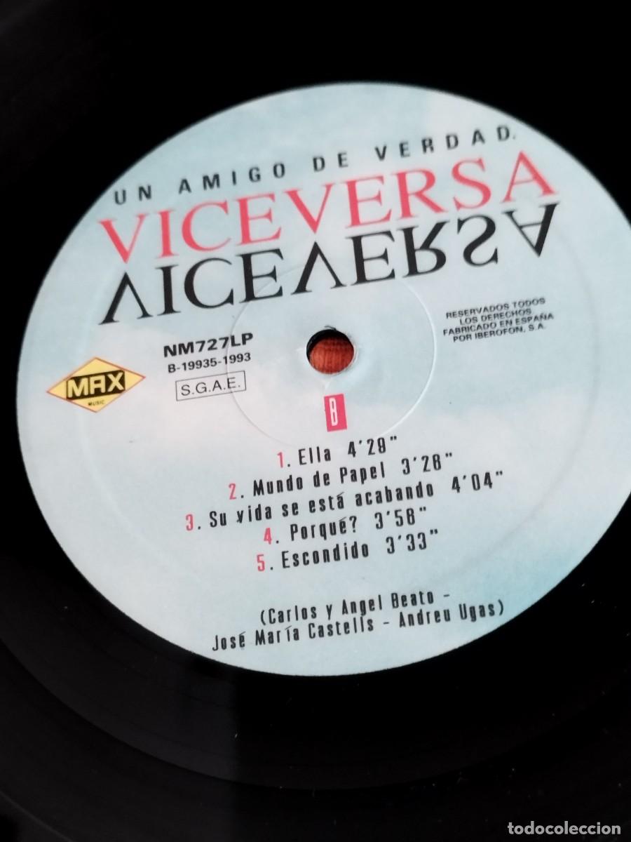 Discos de vinilo: Viceversa &ndash; Un Amigo De Verdad. Vinilo lp. - Foto 2