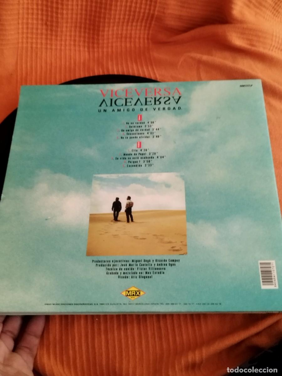 Discos de vinilo: Viceversa &ndash; Un Amigo De Verdad. Vinilo lp. - Foto 4