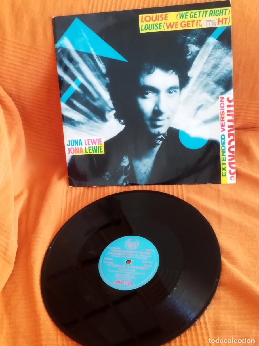 Discos de vinilo: Jona Lewie &ndash; Louise (We Get It Right). Maxi single 10&rdquo;.