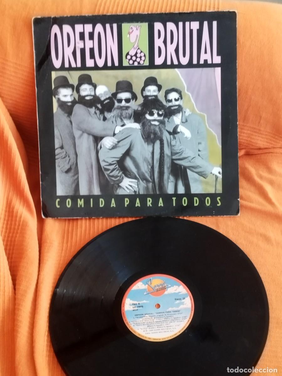 Discos de vinilo: Orfeon Brutal &ndash; Comida para Todos. Vinilo lp. Se queda enganchado en una canci&oacute;n.