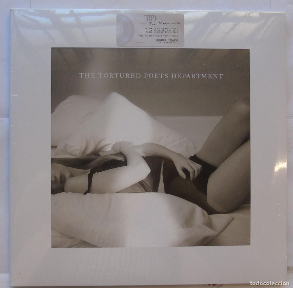 Discos de vinilo: Taylor Swift The Tortured Poets Department 2LP 2024 Europa &rdquo;phantom clear&rdquo; vinyl The Manuscript