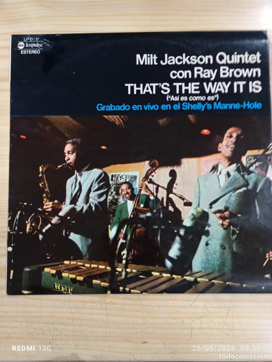 Discos de vinilo: Lp - Milt Jackson Quintet Con Ray Brown - That's The Way It Is - Edicion Espa&ntilde;ola