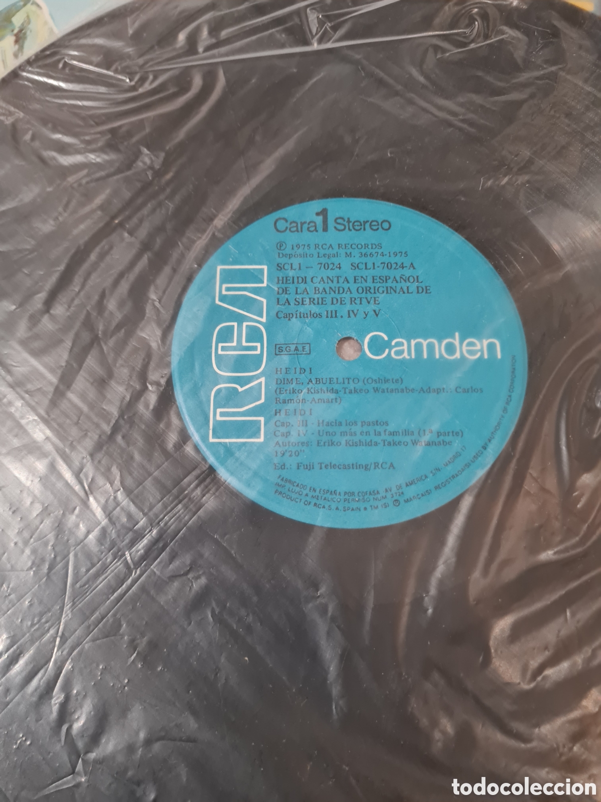 Discos de vinilo: Lp HEIDI canta en Espa&ntilde;ol cap&iacute;tulo 3,4,5 - Foto 3