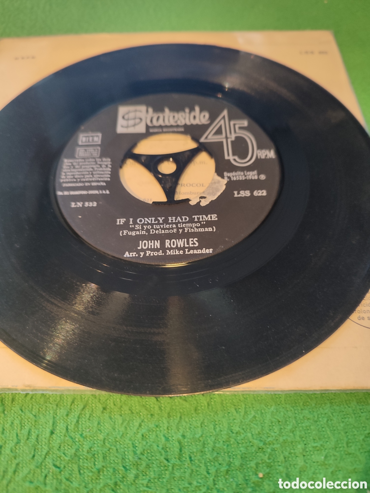 Discos de vinilo: John Rowles - If i only had time - Foto 3