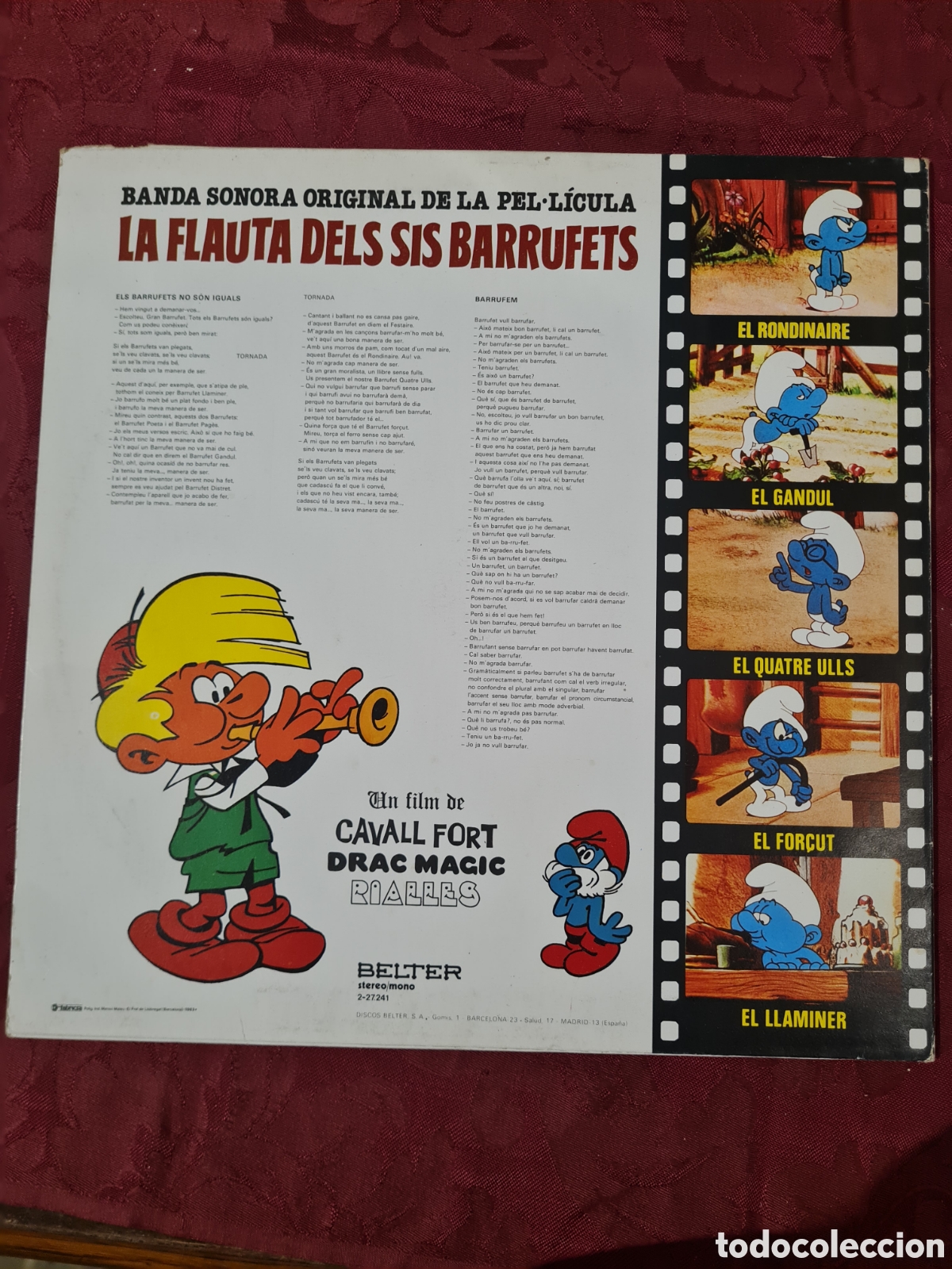 Discos de vinilo: Lp LA FLAUTA DELS SIS BARRUFETS - Foto 2