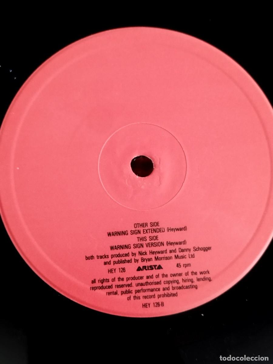 Discos de vinilo: NICK HEYWARD - WARNING SIGN SINGLE. Vinilo single 12&rdquo;. - Foto 3