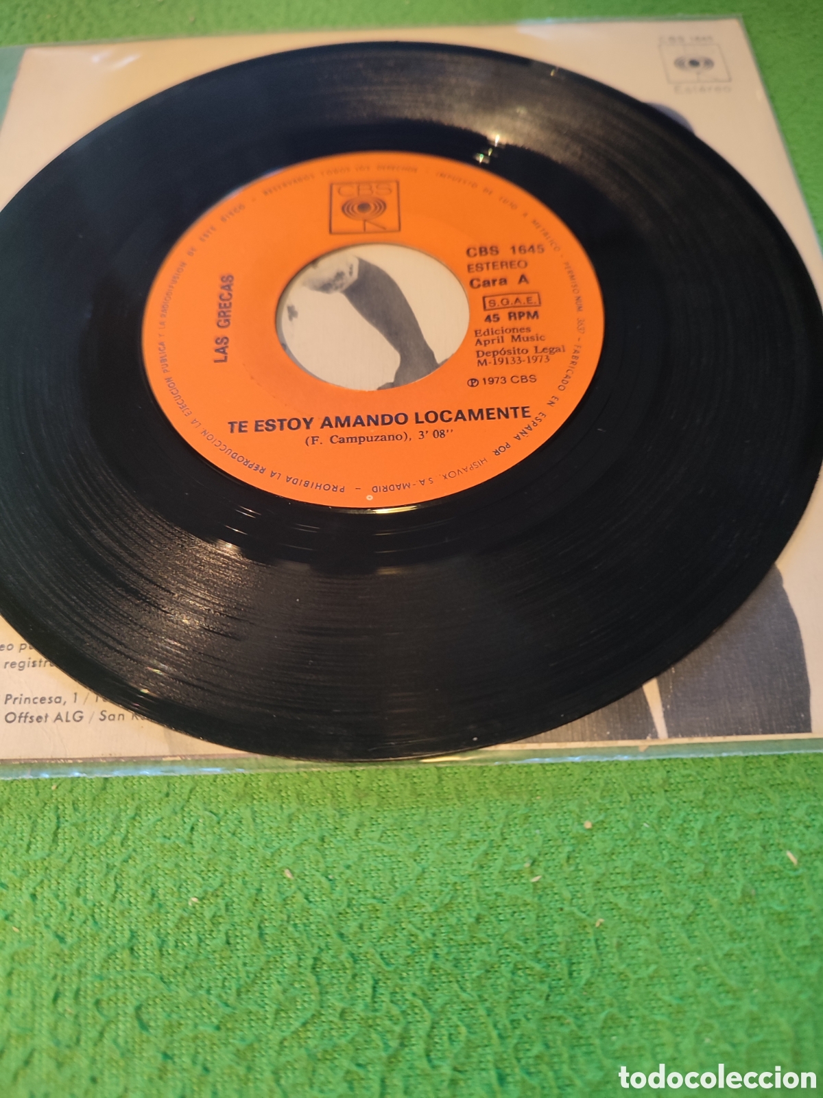 Discos de vinilo: Las Grecas - Te estoy amando locamente - Foto 3