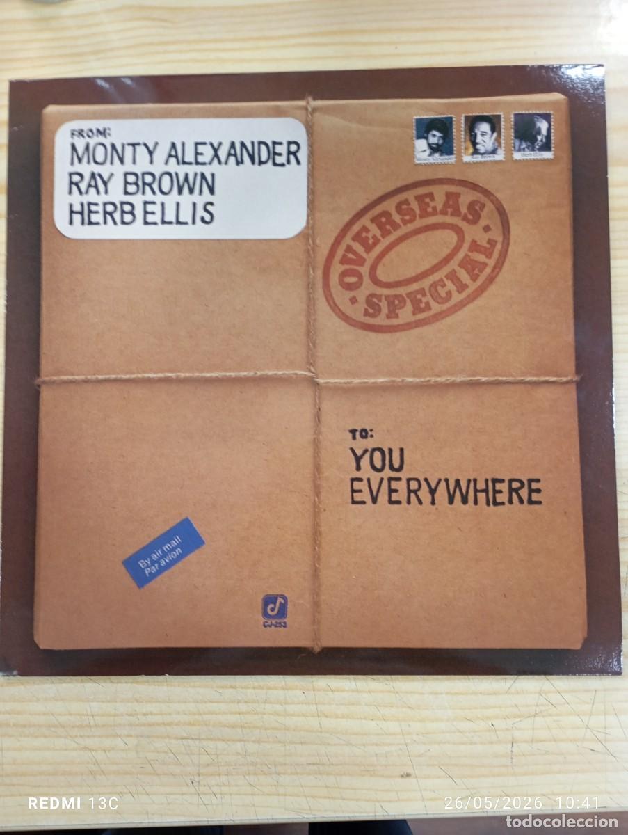 Discos de vinilo: Lp - Monty Alexander, Ray Brown, Herb Ellis &lrm;&ndash; Overseas Special - Germaby 1984
