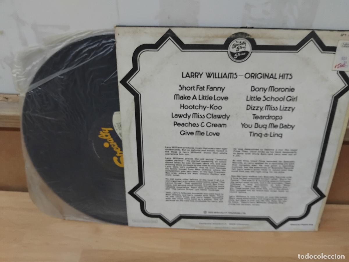 Discos de vinilo: LARRY WILLIAMS. ORIGINAL HITS. LP SPECIALTY 1977. - Foto 2