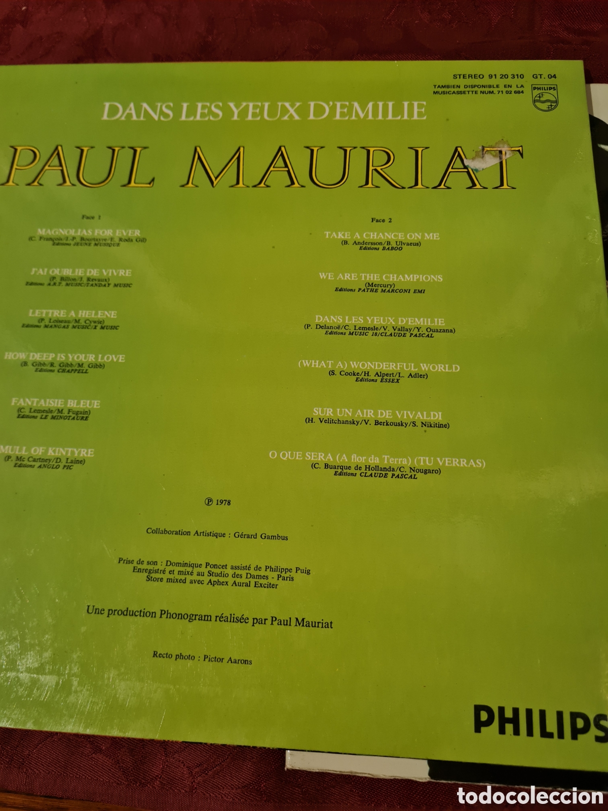 Discos de vinilo: 2lps PAUL MAURIAT uno doble - Foto 6