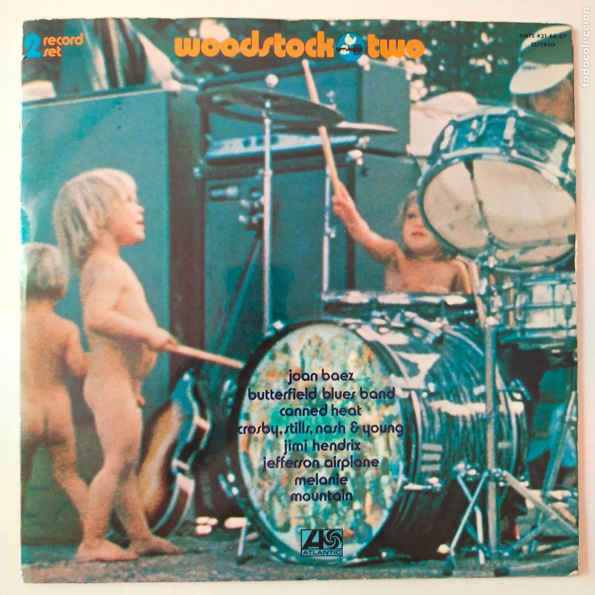 Discos de vinilo: WOODSTOCK II- ESPA&Ntilde;A 2 LP 1971- THE WHO, JIMI HENDRIX, JEFFERSON AIRPLANE.