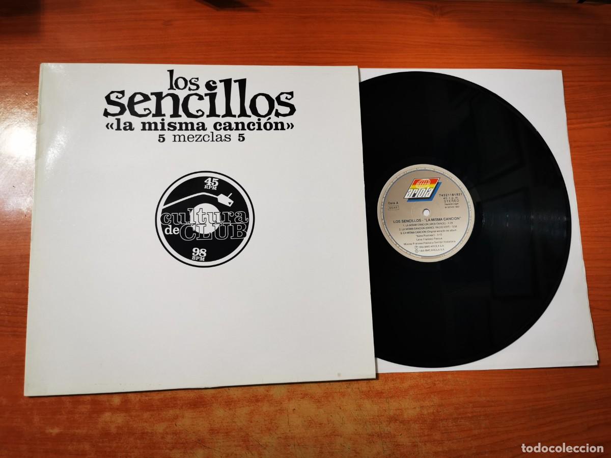 Discos de vinilo: LOS SENCILLOS La misma cancion 5 MEZCLAS MAXI SINGLE VINILO DEL A&Ntilde;O 1993 CONTIENE 5 TEMAS