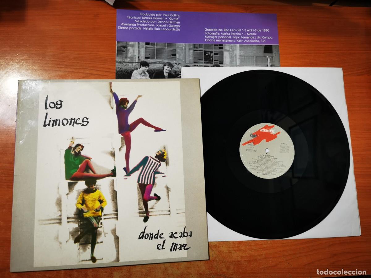 Discos de vinilo: LOS LIMONES Donde acaba el mar LP VINILO DEL A&Ntilde;O 1990 GASA CON ENCARTE CONTIENE 15 TEMAS