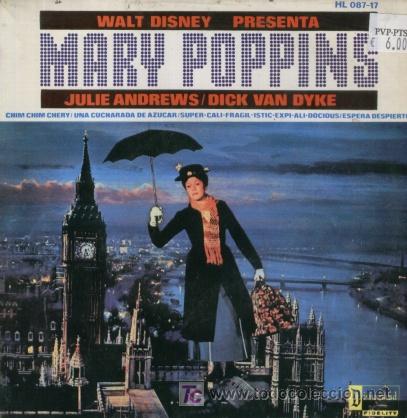 Vinyl records: MARY POPPINS - BANDA SONORA DE LA PELICULA DE WALT DISNEY - EP EN INGLES C- 58