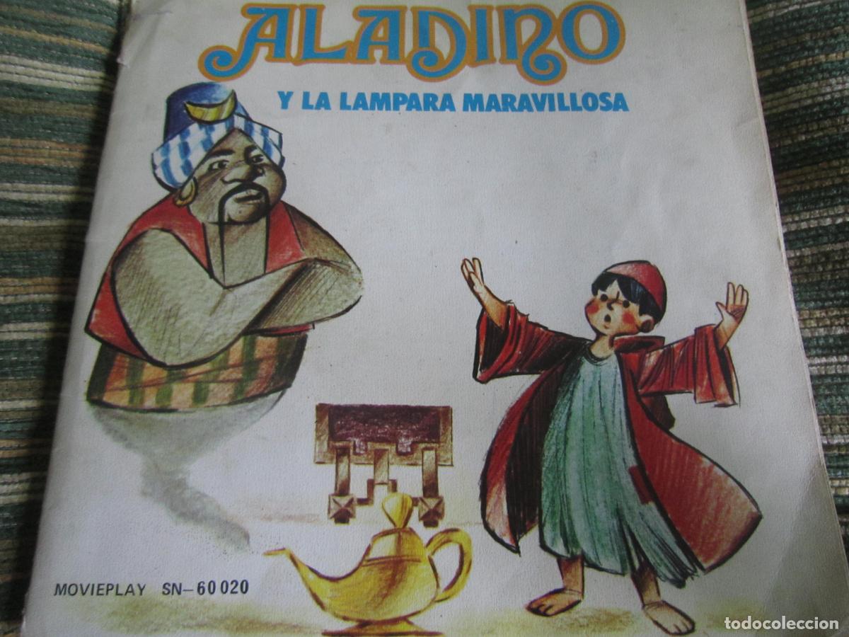 Discos de vinilo: ALADINO - DISCOCUENTO SINGLE - ORIGINAL ESPA&Ntilde;OL - MOVIEPLAY RECORDS 1970 - TEATRO INFANTIL SAMANIEGO