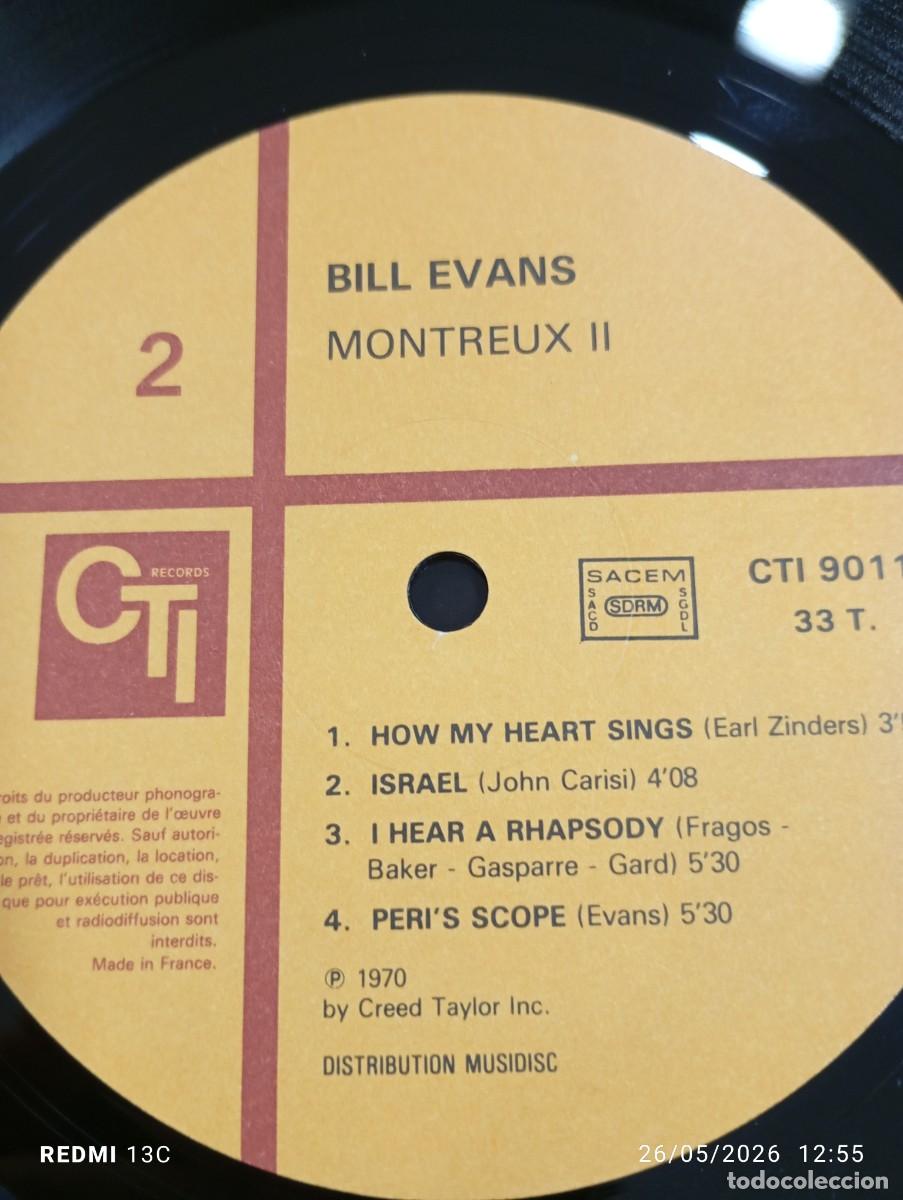 Discos de vinilo: Lp - Bill Evans &ndash; Montreux II - Foto 3