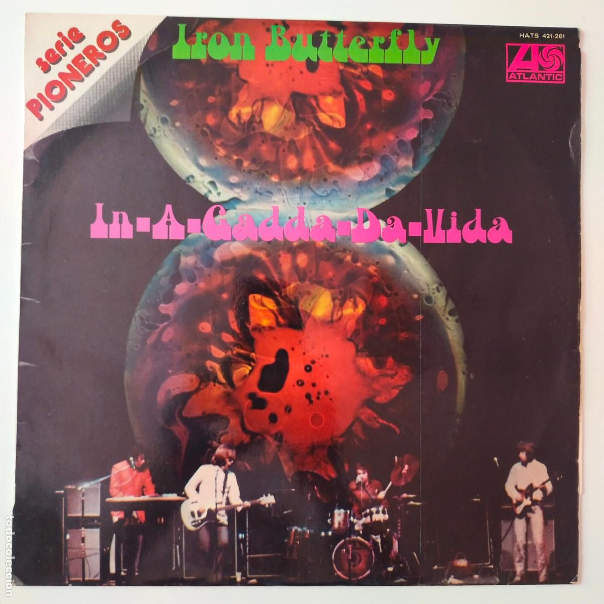 Discos de vinilo: IRON BUTTERFLY- IN-A-GADDA-DA-VIDA- LP ESPA&Ntilde;A 1977- DISCO EXC. ESTADO.