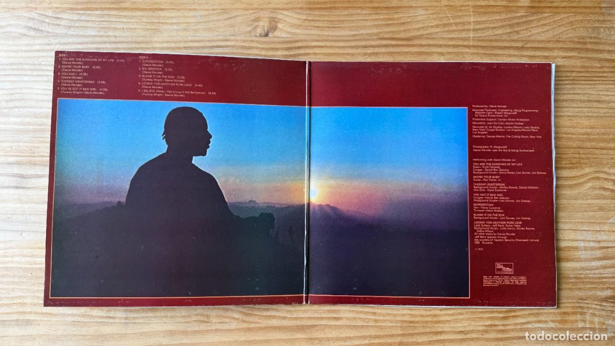 Discos de vinilo: Stevie Wonder - Talking book. Spain 1982 - Foto 2