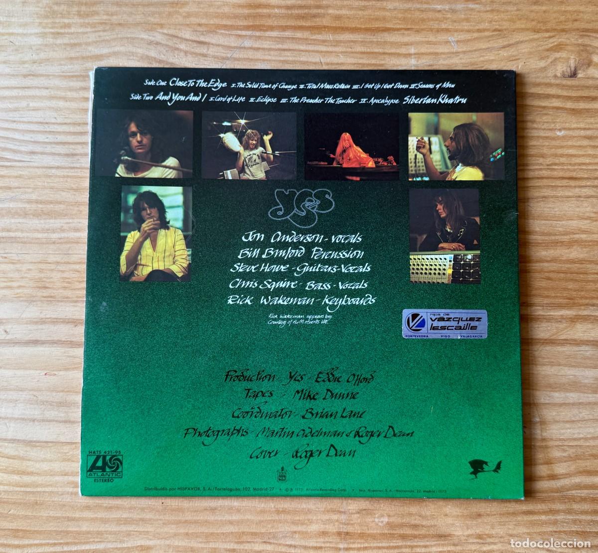 Discos de vinilo: Yes &lrm;&ndash; Close To The Edge. Spain 1973 - Foto 3