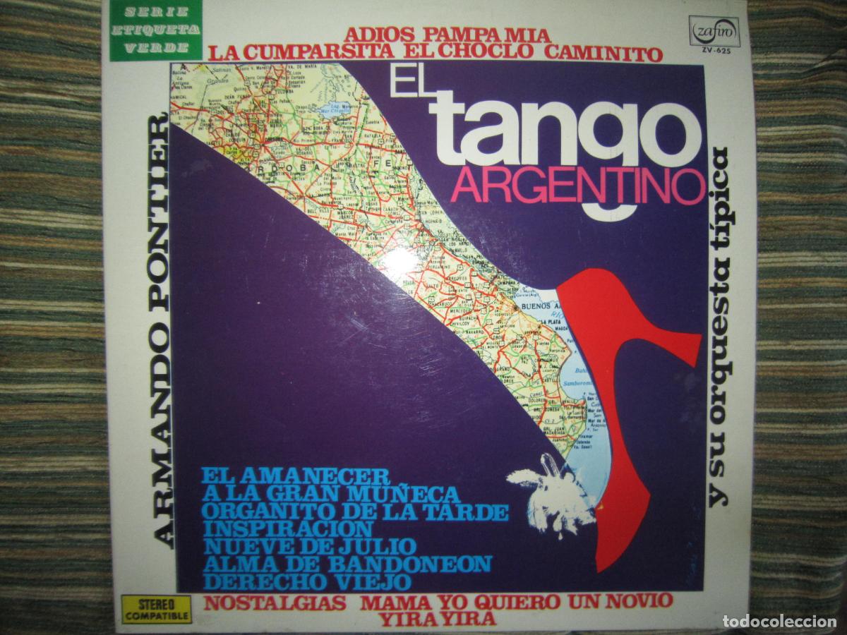 Discos de vinilo: EL TANGO ARGENTINO Y SU ORQUESTA TIPICA LP - EDICION ESPA&Ntilde;OLA - ZAFIRO RECORDS 1071 - STEREO -