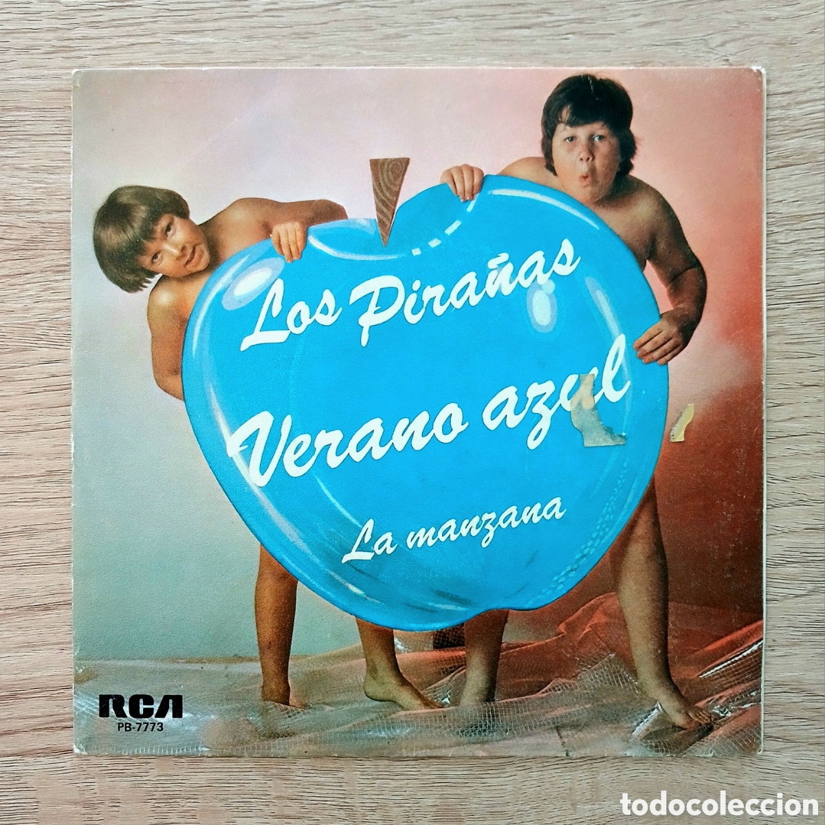 Discos de vinilo: Single vinilo LOS PIRA&Ntilde;AS &rdquo;Verano azul / La Manzana&rdquo;