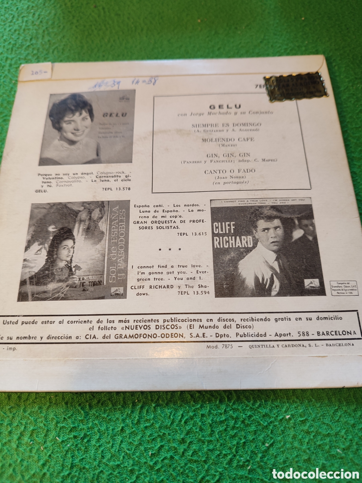 Discos de vinilo: Gelu - Siempre es domingo + 3 - Foto 2
