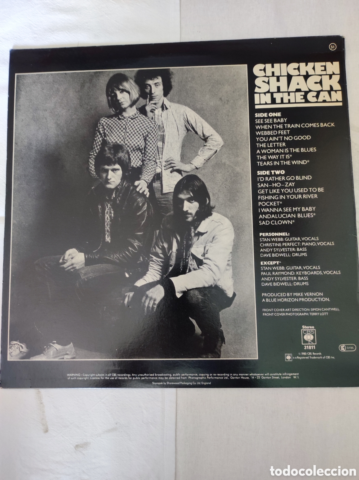 Discos de vinilo: CHICKEN SHACK - IN THE CAN - Foto 2