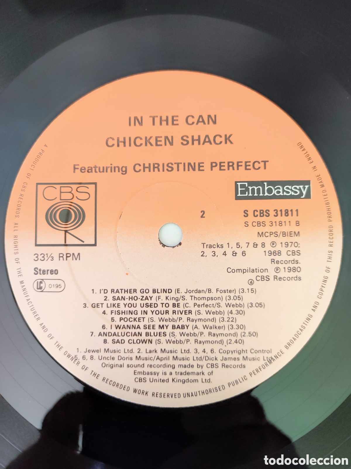 Discos de vinilo: CHICKEN SHACK - IN THE CAN - Foto 4