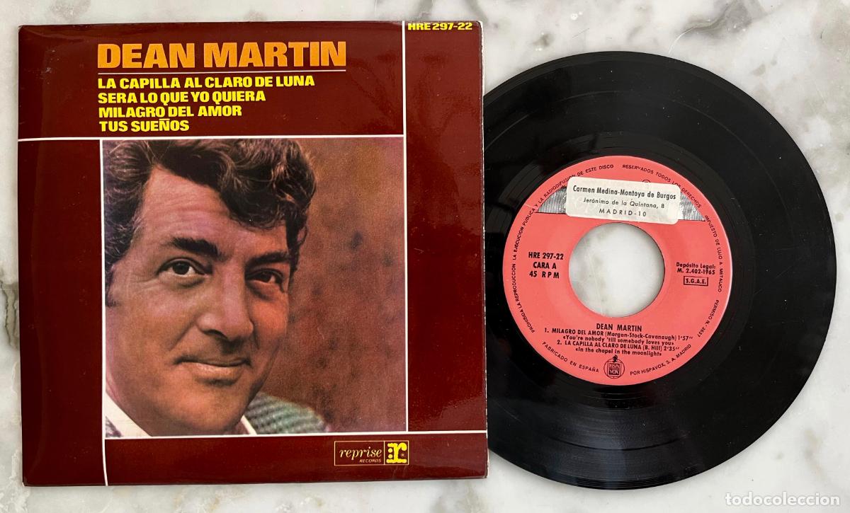 Discos de vinilo: DEAN MARTIN. LA CAPILLA AL CLARO DE LUNA + 3 TEMAS. EP ESPA&Ntilde;A ORIGINAL 1965