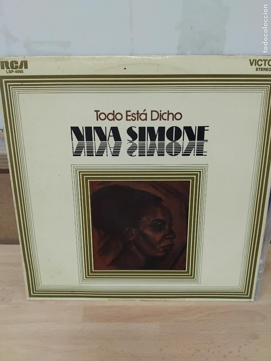 Discos de vinilo: LP.- NINA SIMONE: TODO EST&Aacute; DICHO. RCA, 1973