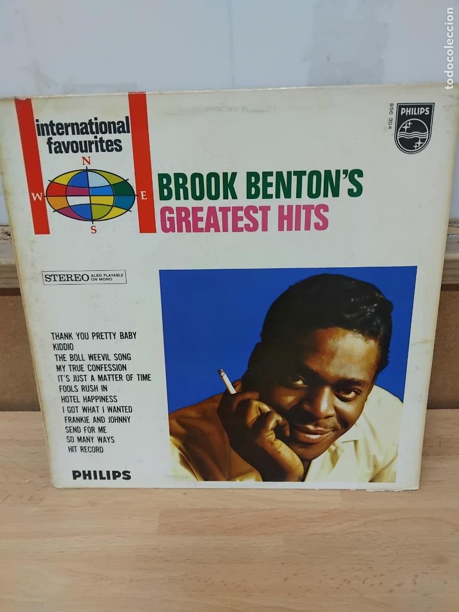Discos de vinilo: LP.- BROOK BENTON'S: GREATEST HITS. PHILIPS. INTERNATIONAL FAVOURITES