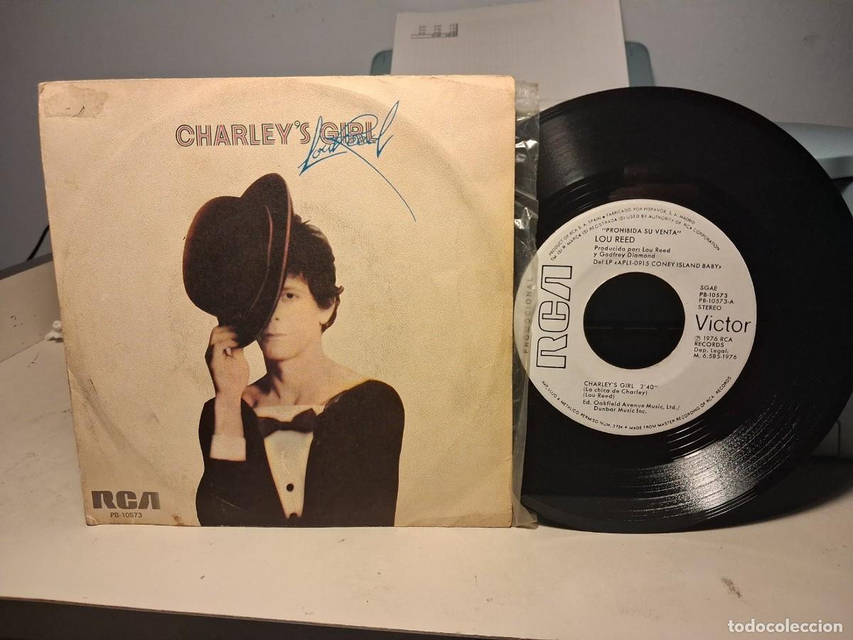 Discos de vinilo: SINGLE PROMO LOU REED : CHARLEY&acute;S GIRL + NOWHERE AT ALL