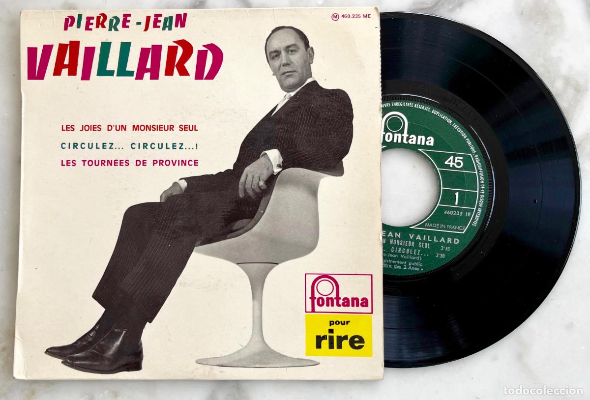 Discos de vinilo: PIERRE-JEAN VAILLARD. LES JOIES D&acute;UN MONSIER SEUL. EP ORIGINAL FRANCIA 3 CORTES