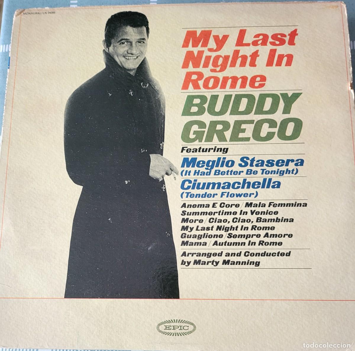 Discos de vinilo: Buddy Greco Lp sello Epic editado en USA... - Foto 1