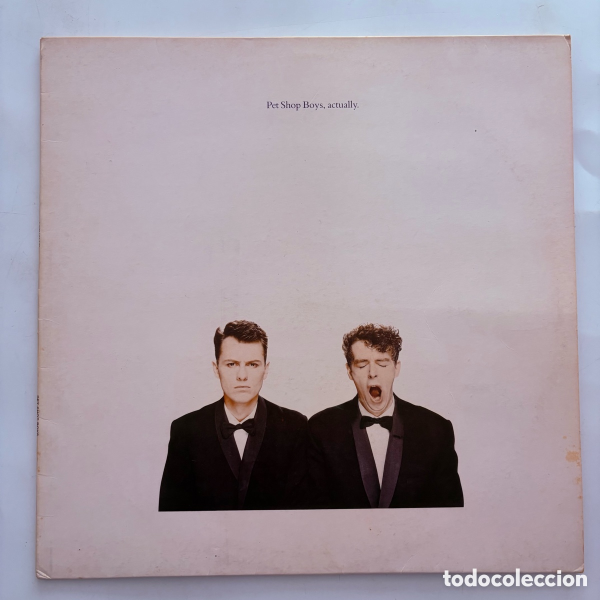 Discos de vinilo: lp Pet Shop Boys &lrm;&ndash; Actually edicion espa&ntilde;ola de 1987
