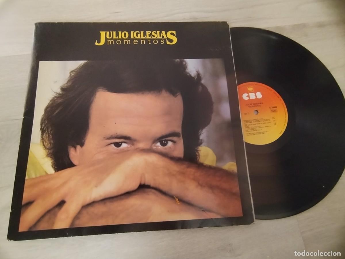 Discos de vinilo: JULIO IGLESIAS - MOMENTOS ..LP ORIGINAL DE 1982 - CBS - PORTADA ABIERTA CON FIRMA SERIGRAFIADA