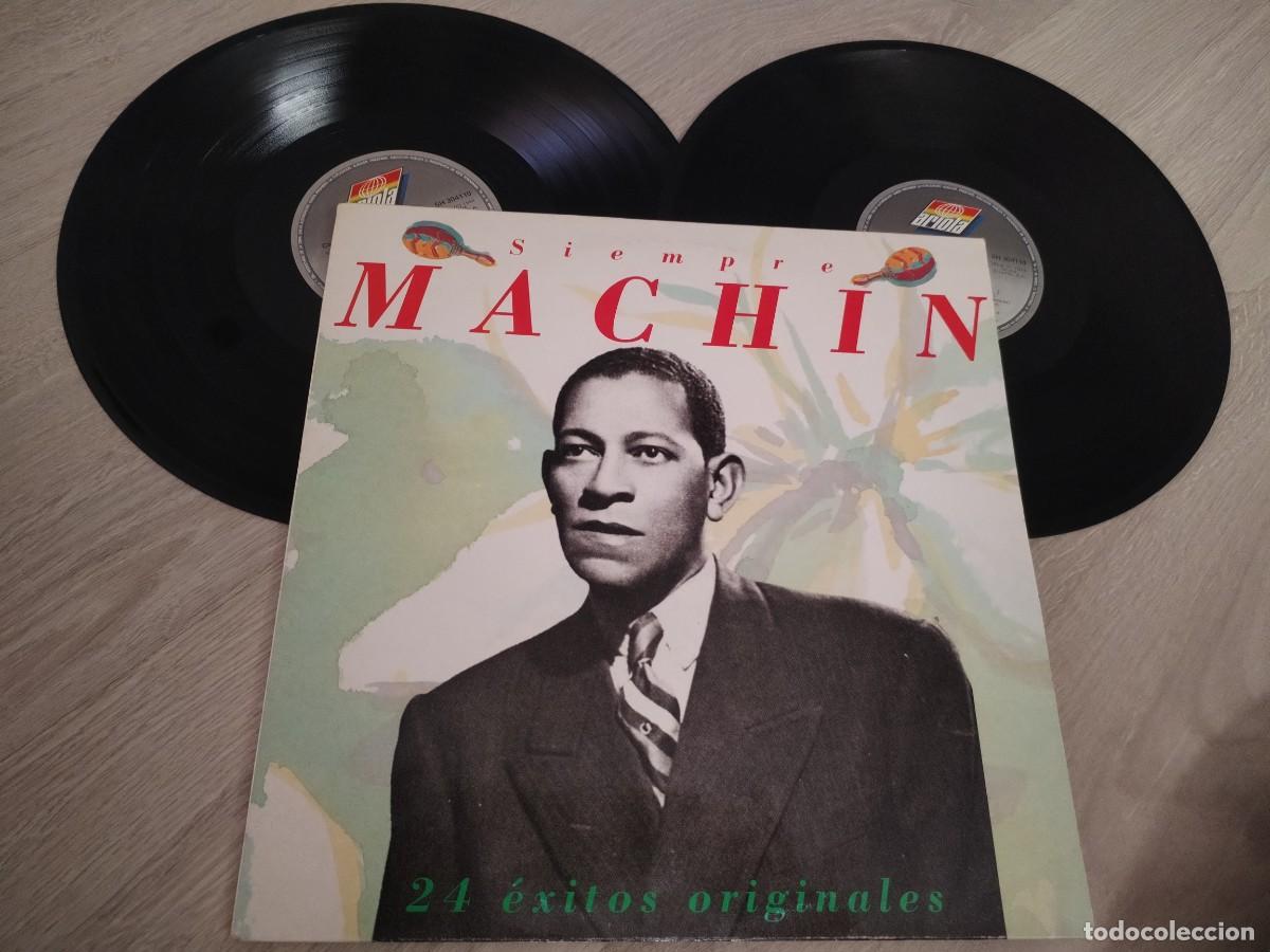Discos de vinilo: ANTONIO MACHIN - SIEMPRE MACHIN - 24 EXITOS ORIGINALES.. 2LP`S - CARPETA ABIERTA . ARIOLA - DE 1990