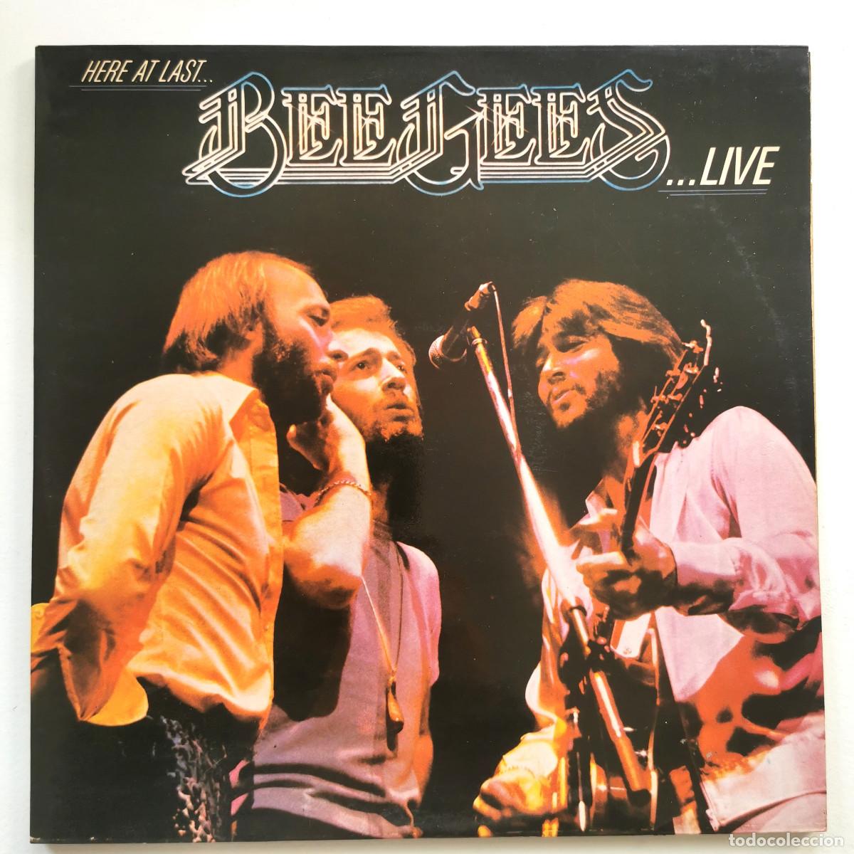 Discos de vinilo: DISCOS PERFECTOS - BEE GEES HERE AT LAST LIVE DOBLE LP 1977 ESPA&Ntilde;A RSO ORIGINAL