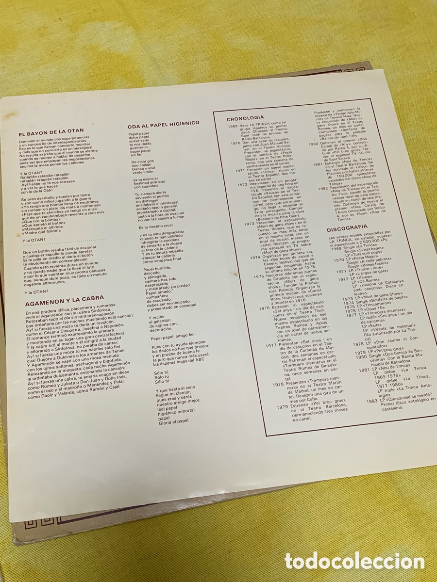 Discos de vinilo: Vinilo La Trinca - &iquest; Quesques&eacute; se merd&eacute;? - Foto 7