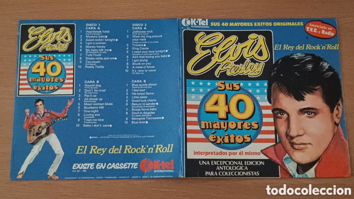 Discos de vinilo: Elvis Presley 2 LPs Sus 40 Mayores &Eacute;xitos - Foto 4