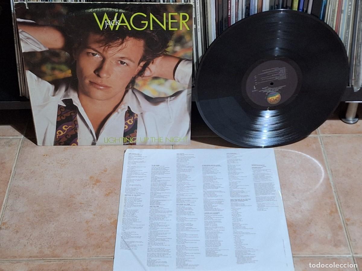 Discos de vinilo: Jack Wagner &lrm;&ndash; Lighting Up The Night LP Qwest Records &lrm;&ndash; 1-25318 USA ESCASO