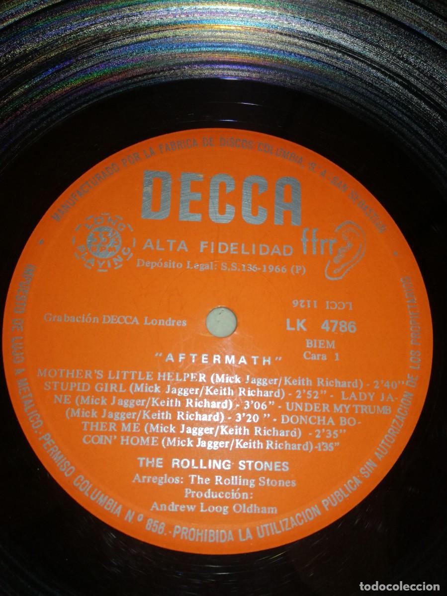 Discos de vinilo: THE ROLLING STONES-AFTER-MATH-EDICI&Oacute;N ORIGINAL ESPA&Ntilde;OLA - Foto 3