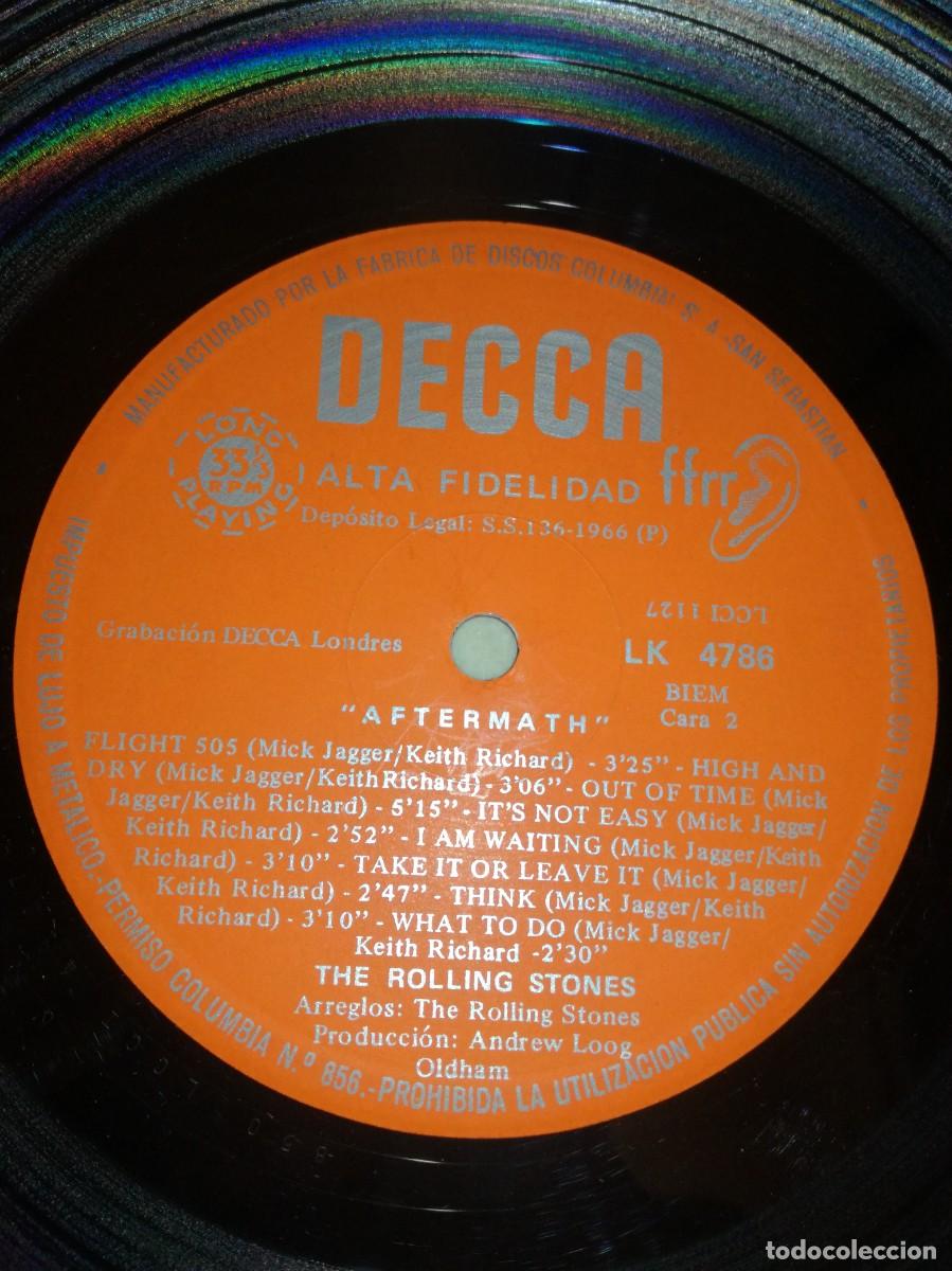 Discos de vinilo: THE ROLLING STONES-AFTER-MATH-EDICI&Oacute;N ORIGINAL ESPA&Ntilde;OLA - Foto 4