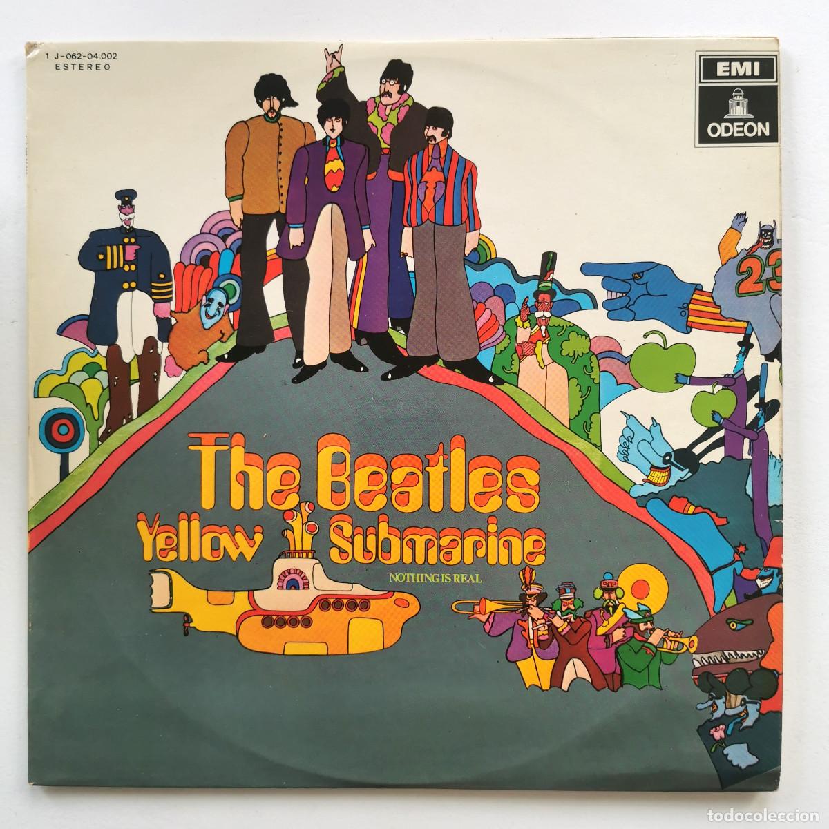Discos de vinilo: DISCO PERFECTO - THE BEATLES YELLOW SUBMARINE LP EMI ODEON ESPA&Ntilde;A 1J-062-04002